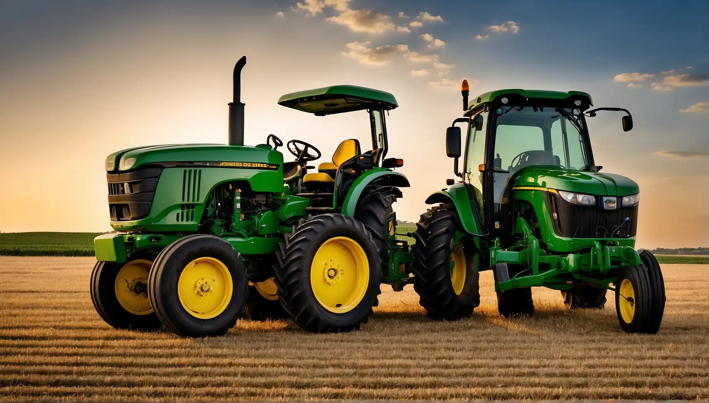 John Deere S100 vs E100 tractor