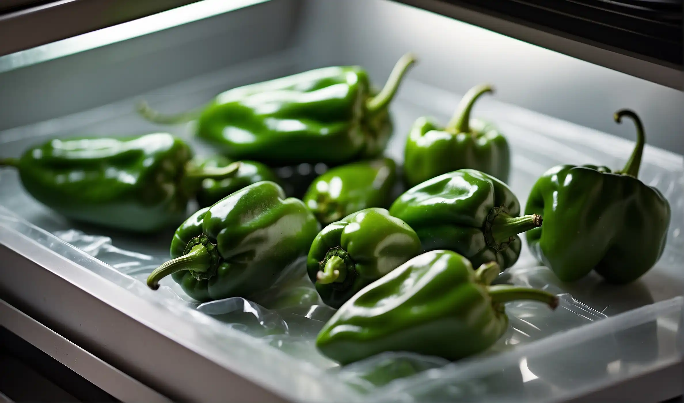 Store poblano peppers