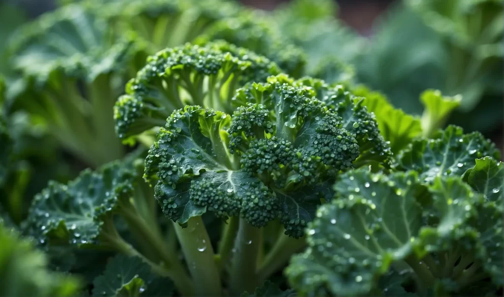 Regrowing broccoli in a sustainable garden