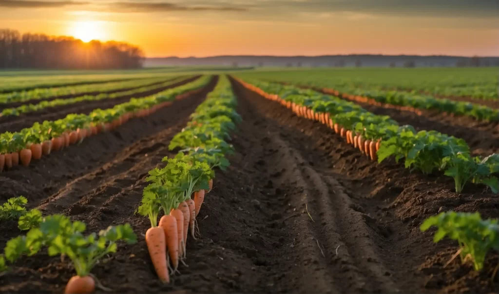 Planting carrots in Minnesota in early spring