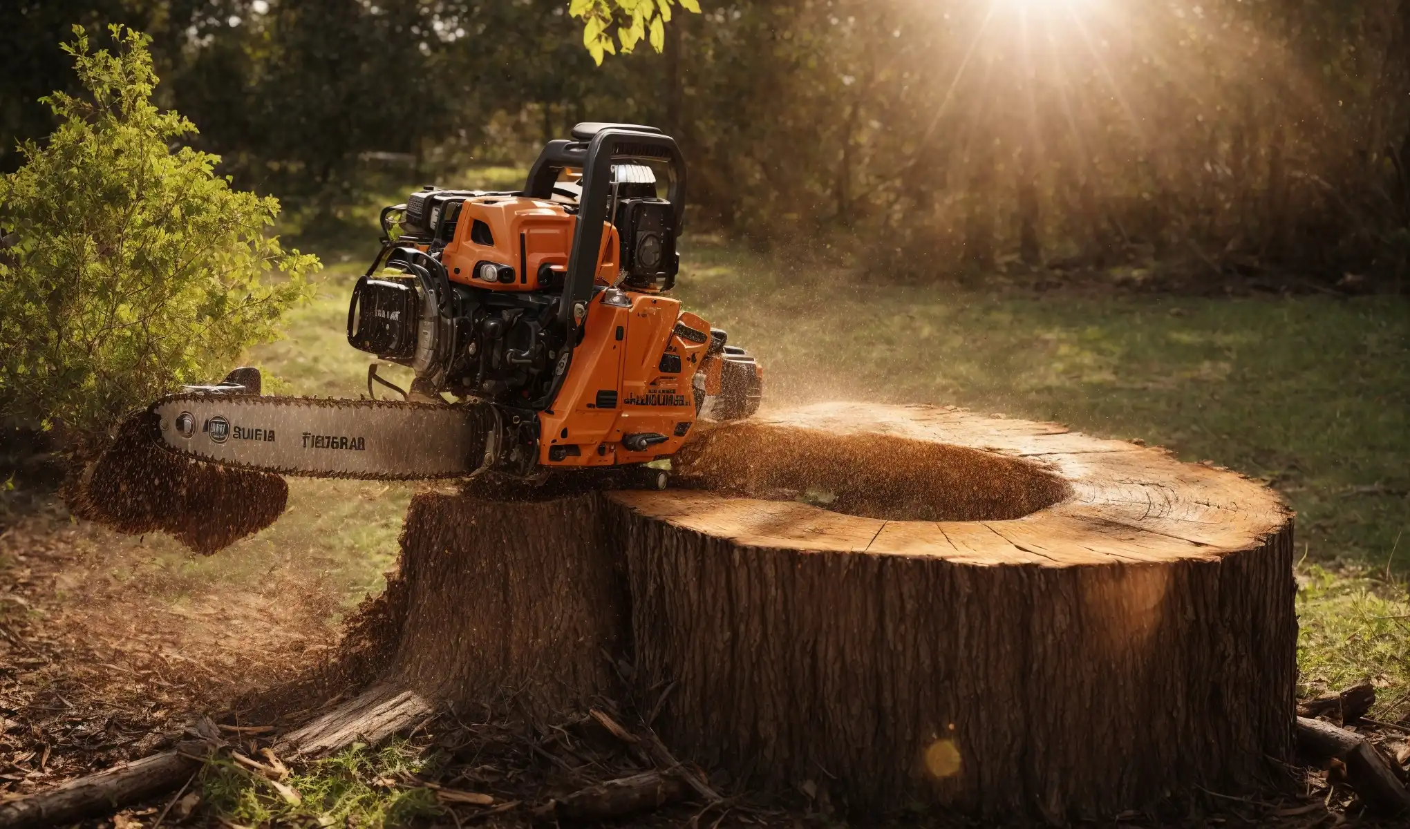 Remove a Tree Stump With a Chainsaw
